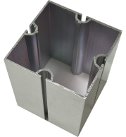 P-80X80 4 Ways Exhibition Aluminium Profile, Heavy-Duty Modular Display Structure, Anodized Silver 6.05M Length, Industrial Multi-Axis Frame for Exhibitions, Stage Systems & Architectural Installations